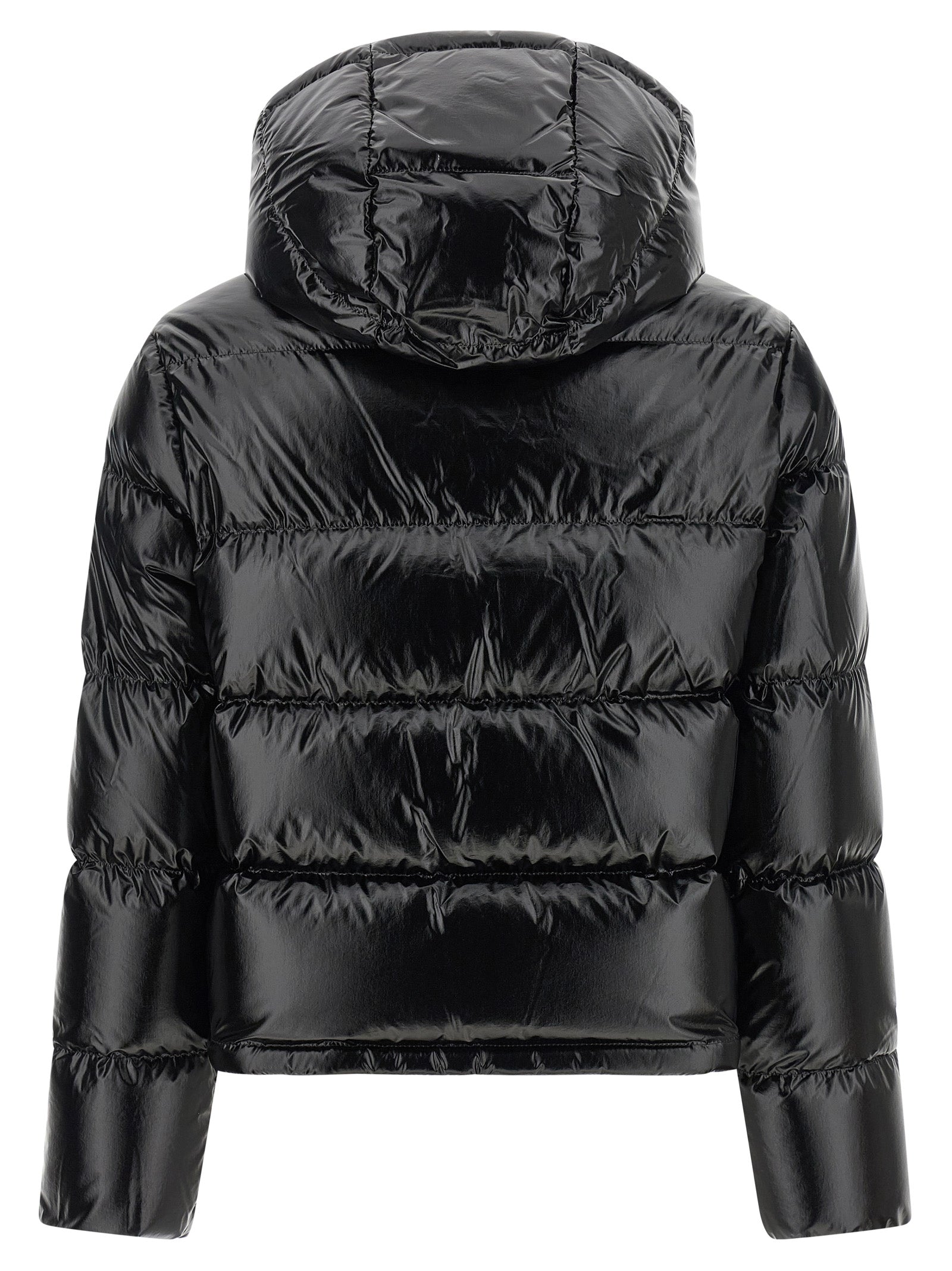 Moncler Black Polyamide Full-Length Jacket