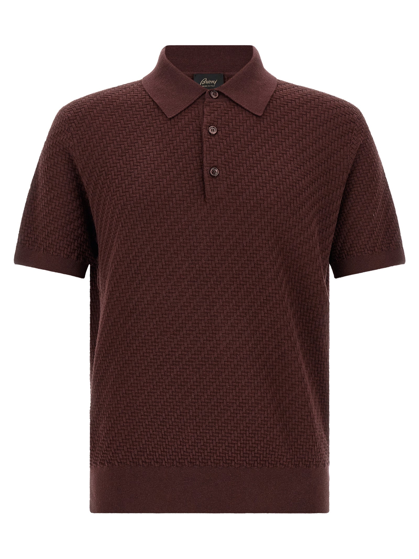 Brioni Purple Cotton Polo Shirt