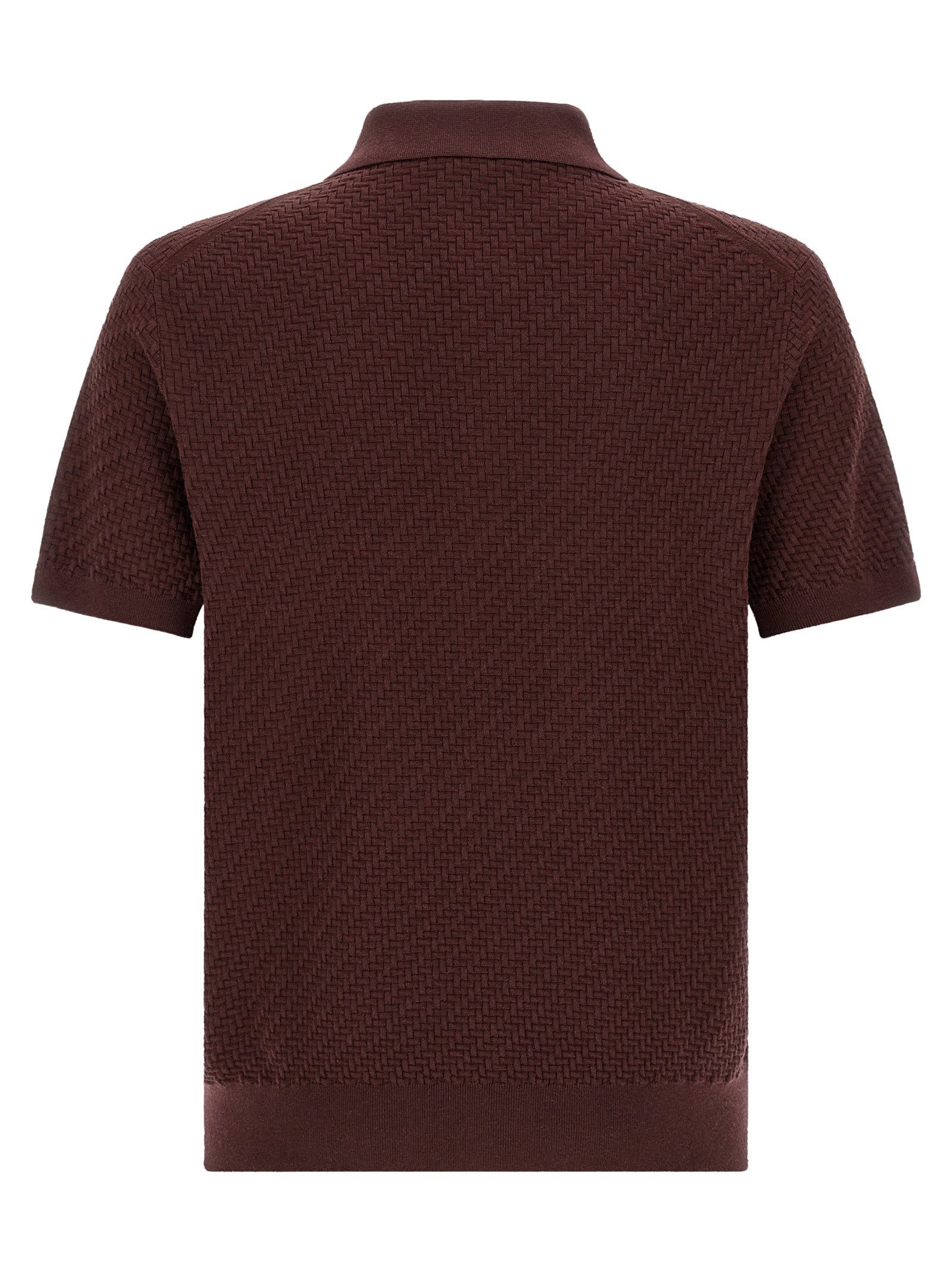 Brioni Purple Cotton Polo Shirt