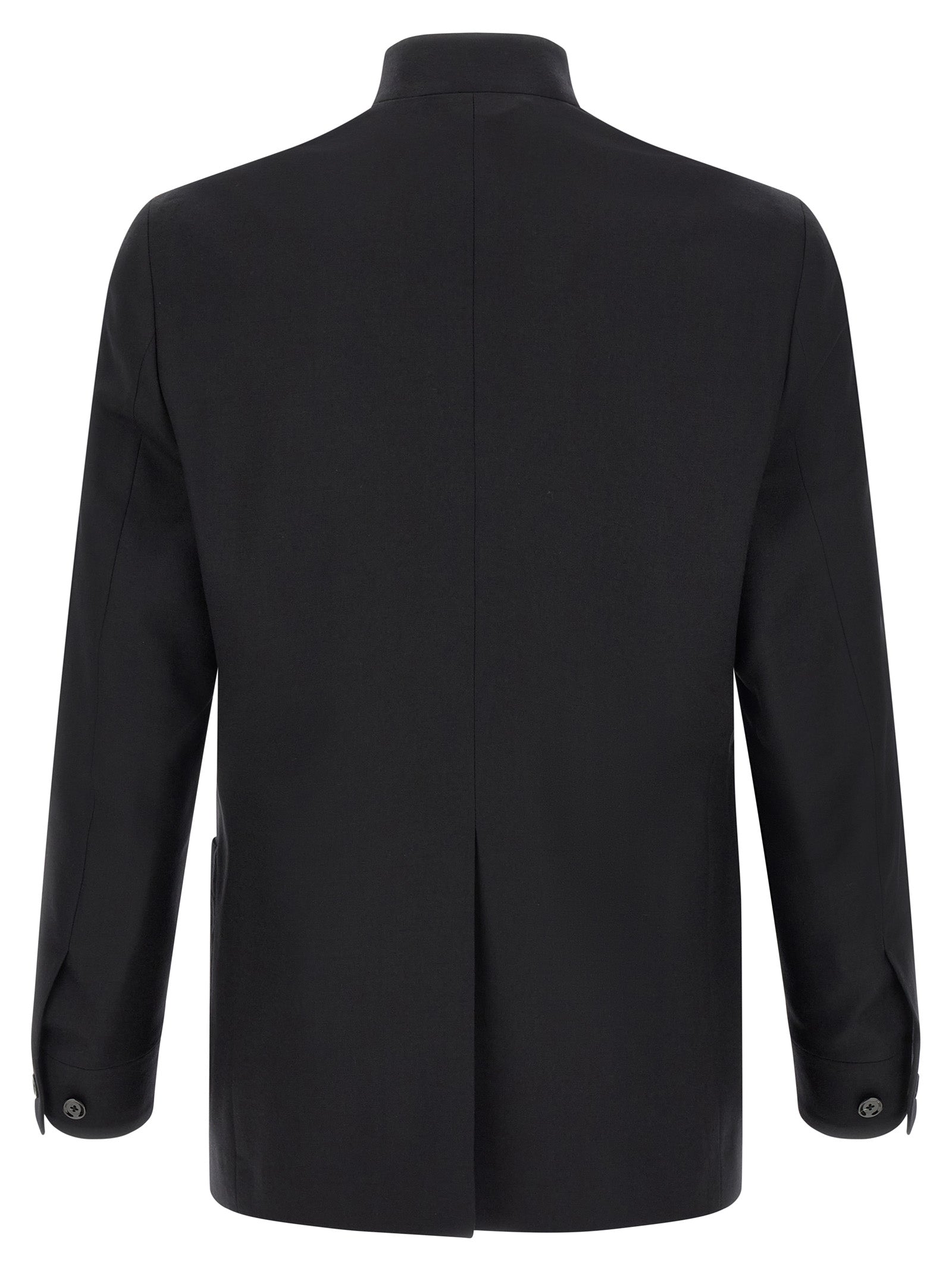 Lardini Black Virgin Wool Blazer