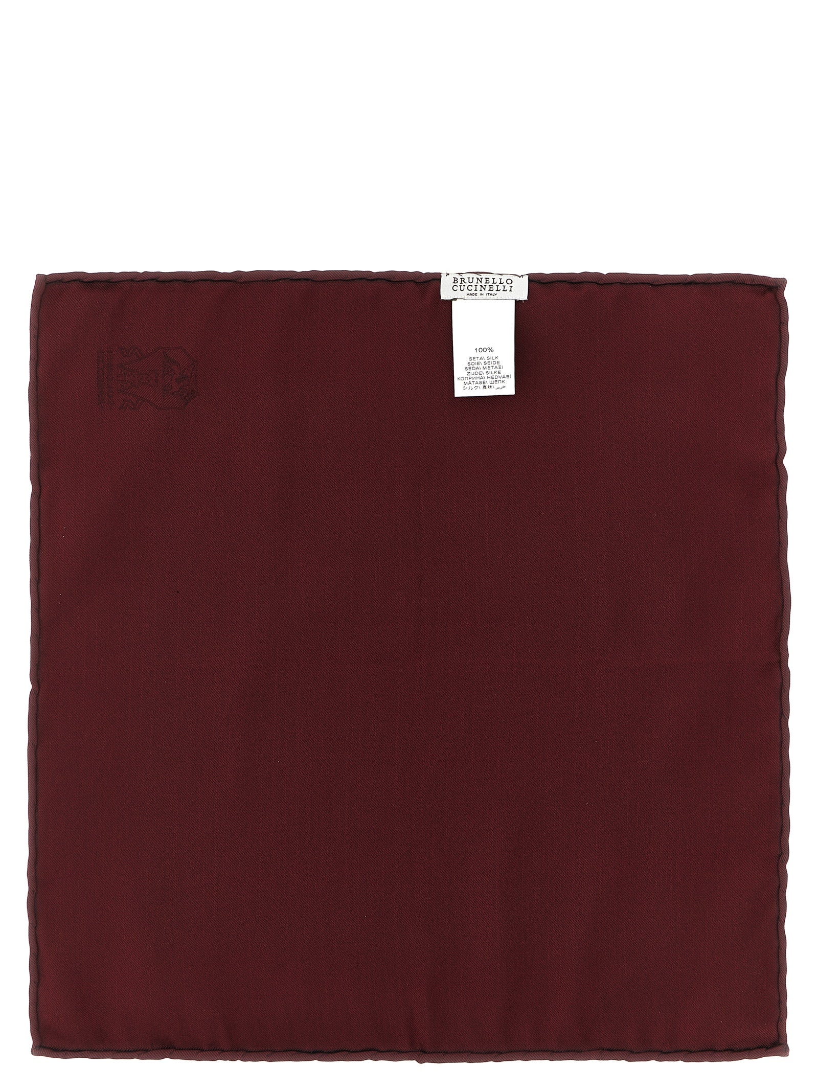 Brunello Cucinelli Bordeaux Silk Other Accessories