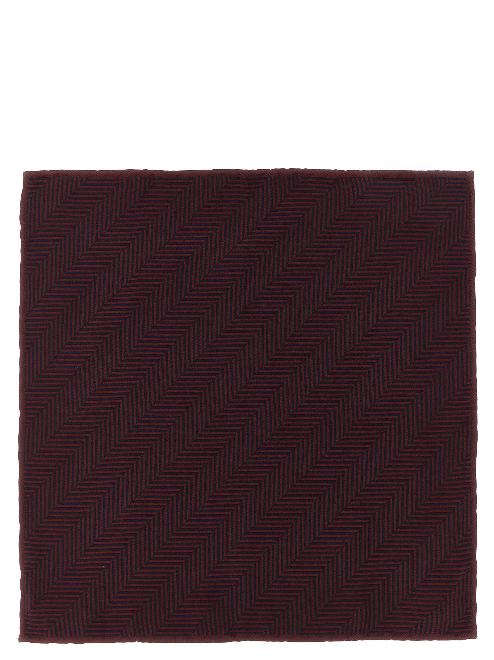 Brunello Cucinelli Bordeaux Silk Pocket Square