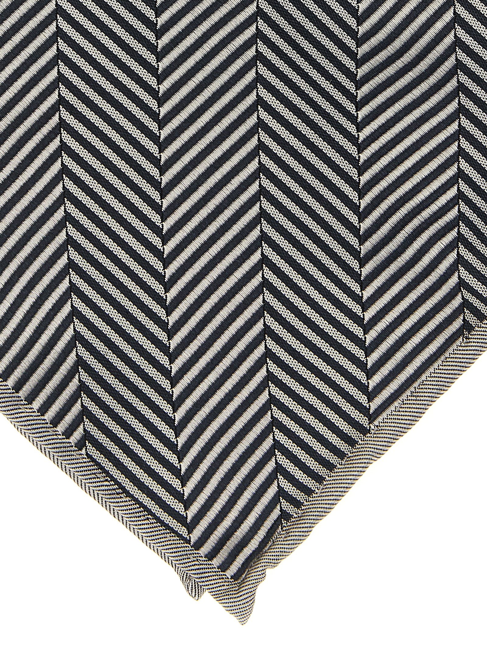 Brunello Cucinelli Gray Silk Pocket Square