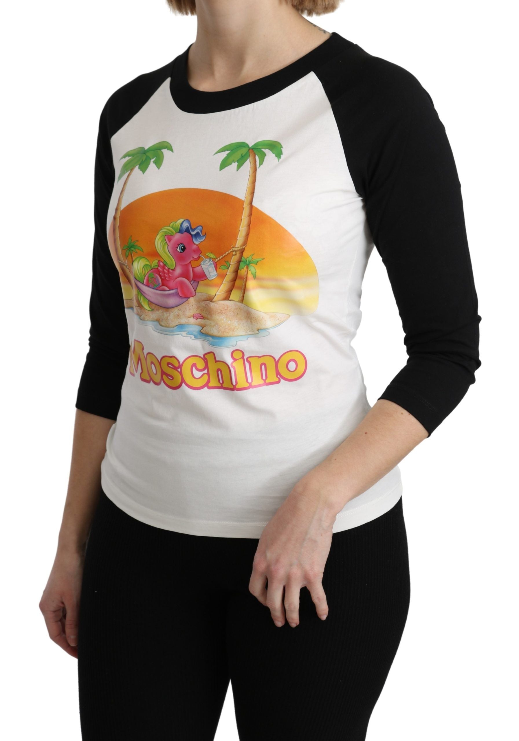 T-shirt en coton blanc Moschino My Little Pony