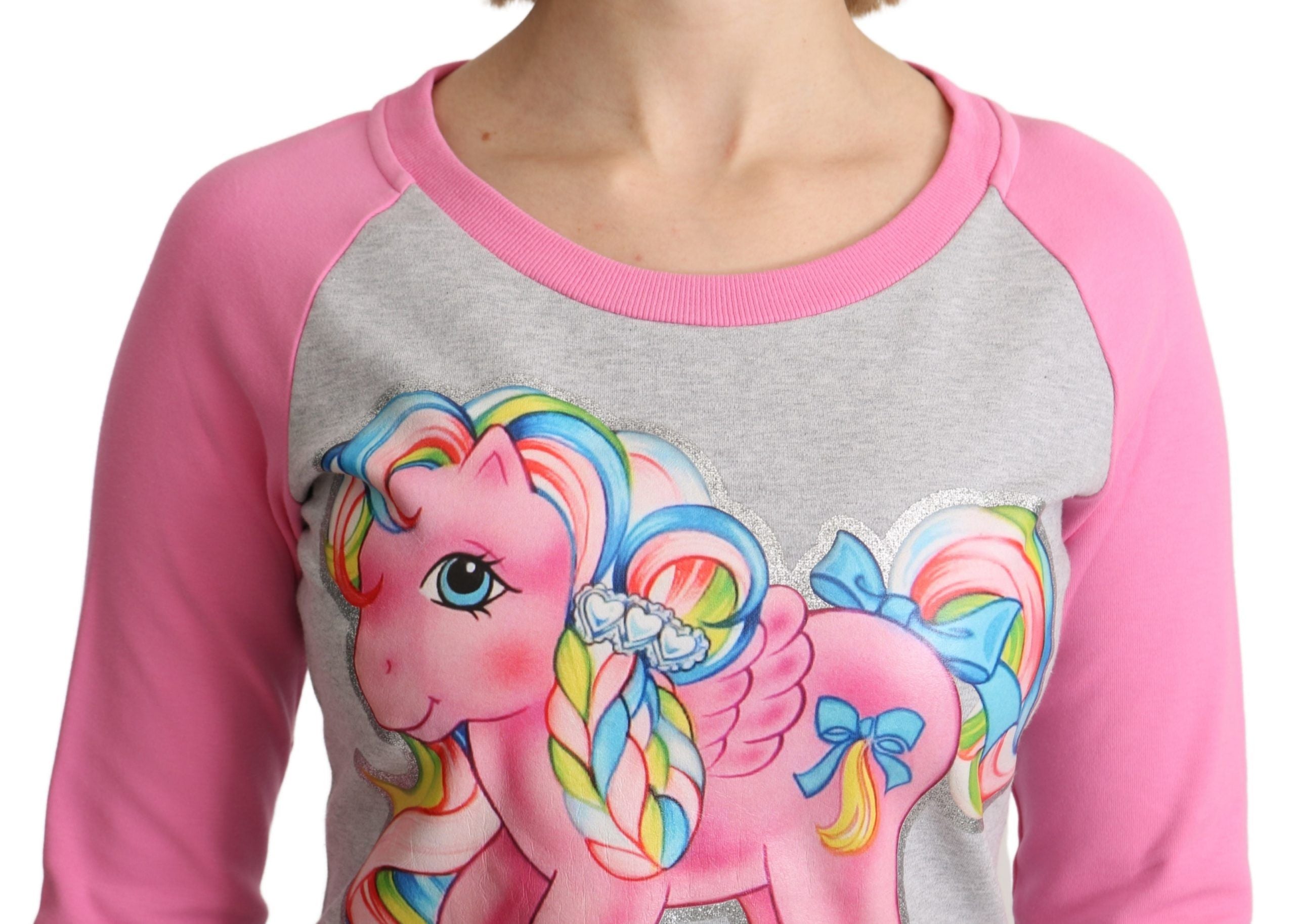 Moschino Graues My Little Pony Top-Sweatshirt-Kleid
