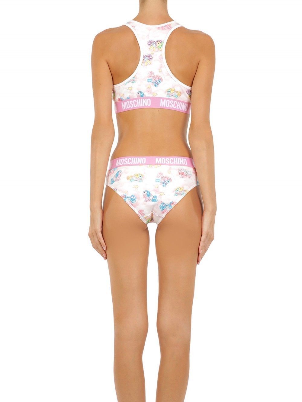 Moschino White zweiteilige Schlafbekleidung My Little Pony Bikini