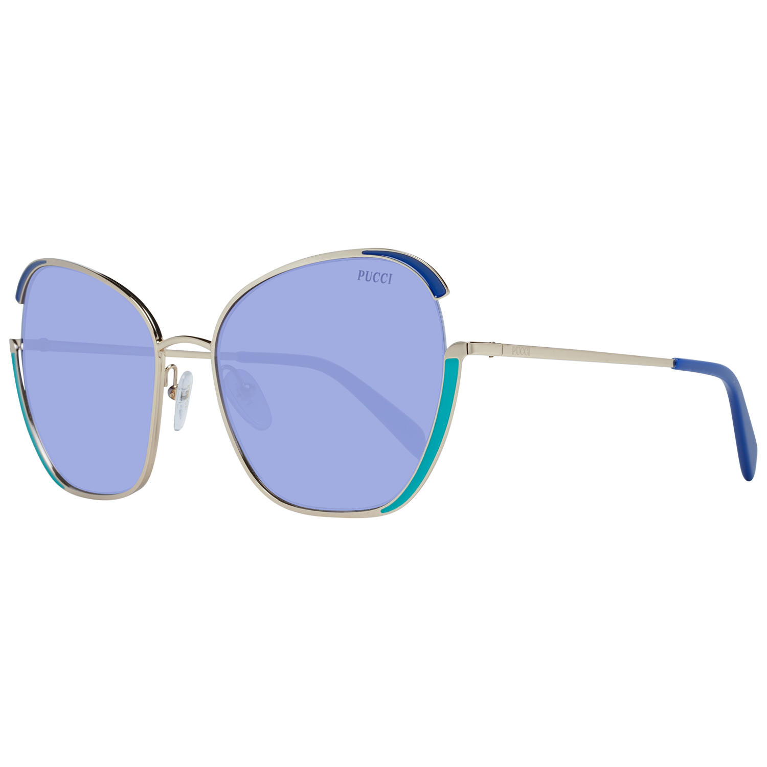 Emilio Pucci Gold Metal Sunglasses
