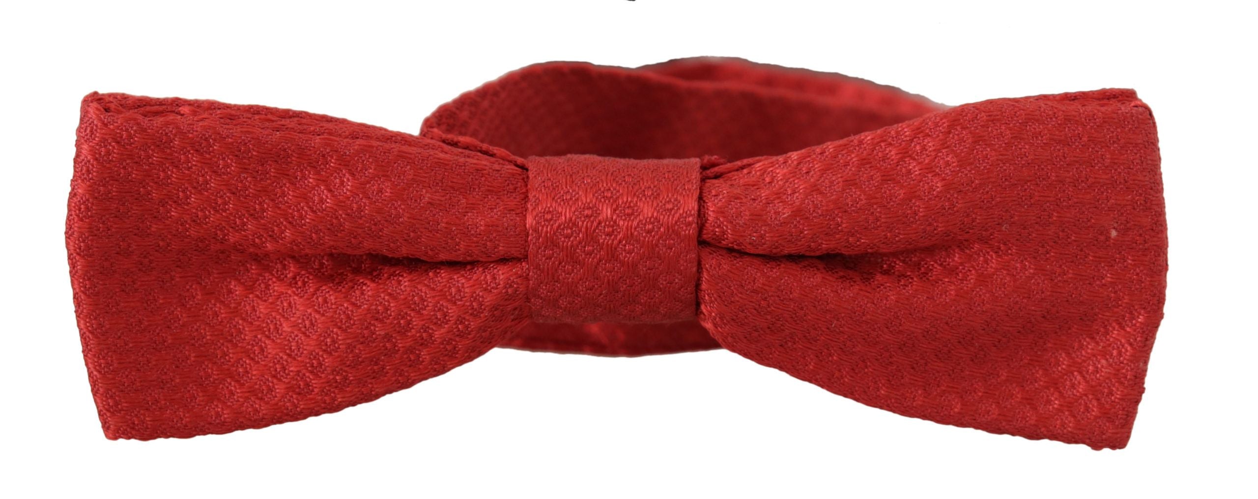 Dolce & Gabbana Rote 100% Seidenverstellbare Papillon-Krawatte
