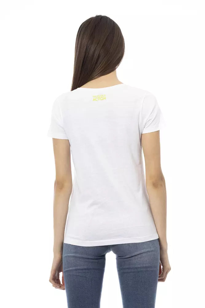 T-shirt femme Trussardi Action en coton blanc