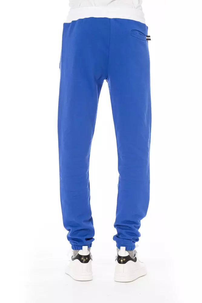Baldinini Trend Blue Cotton Men Sport Pant