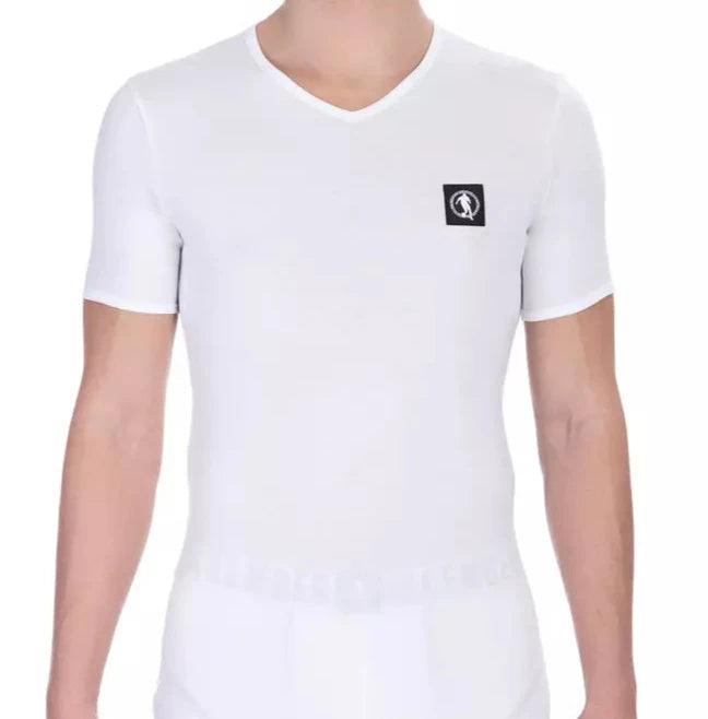Bikkembergs White Cotton Men's T-Shirt