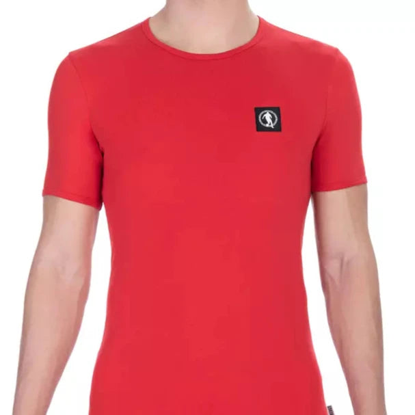 Bikkembergs Red Cotton Men T-Shirt