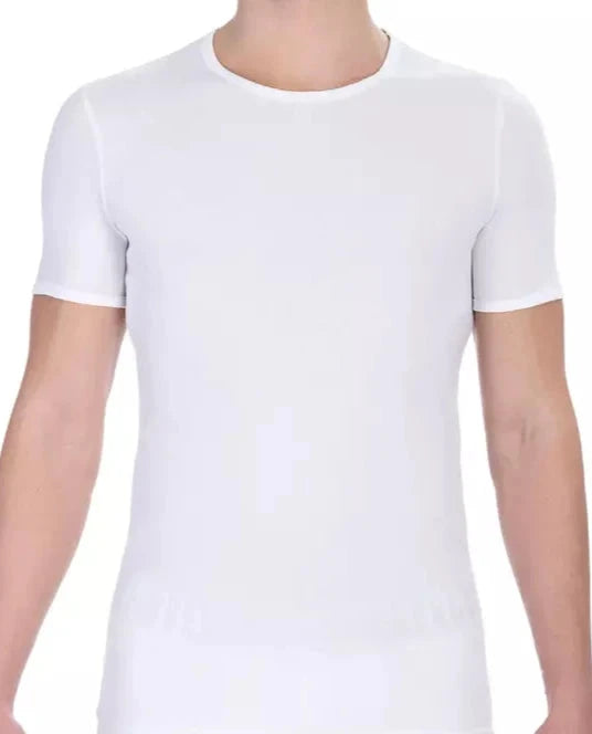 Bikkembergs White Cotton Men T-Shirt