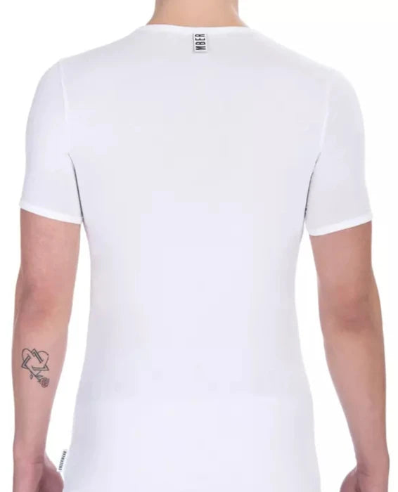 Bikkembergs White Cotton Men T-Shirt