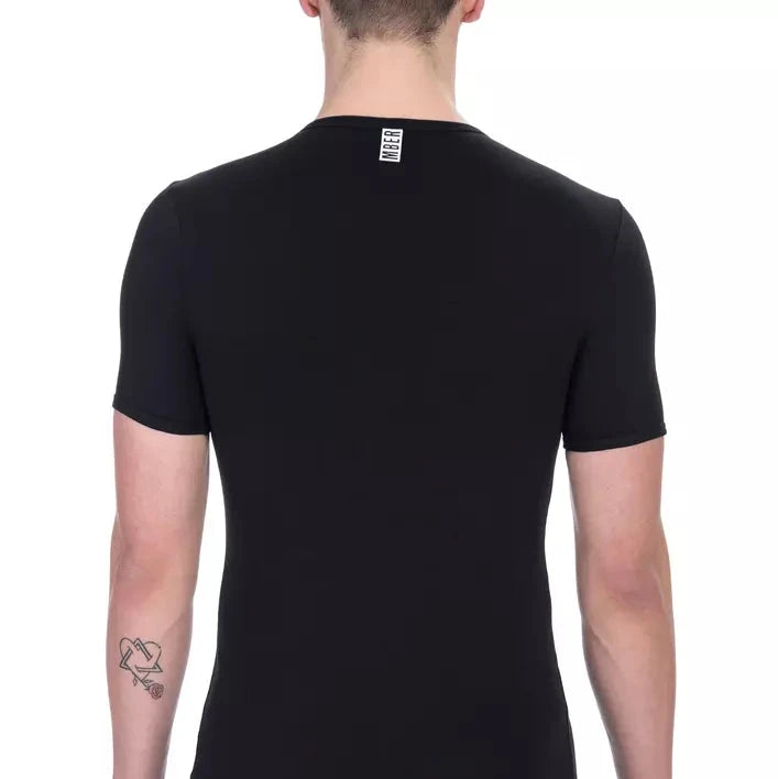 Bikkembergs Black Cotton Men T-Shirt Twin Pack