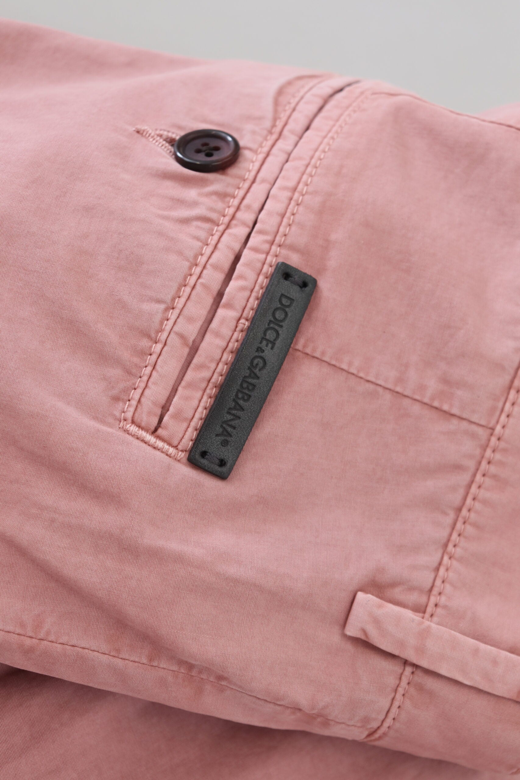 Dolce & Gabbana Pink Chinos Baumwolle Freizeit Herren Shorts