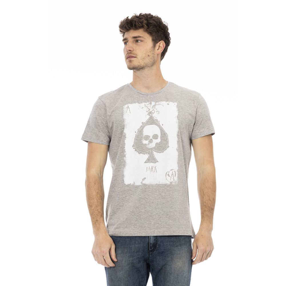 Trussardi Action Herren T-Shirt aus grauer Baumwolle