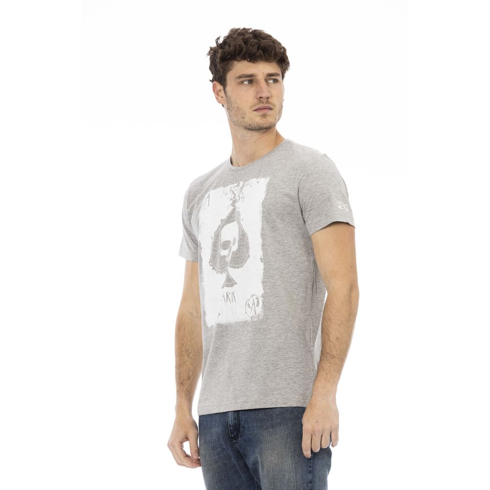 Trussardi Action Herren T-Shirt aus grauer Baumwolle