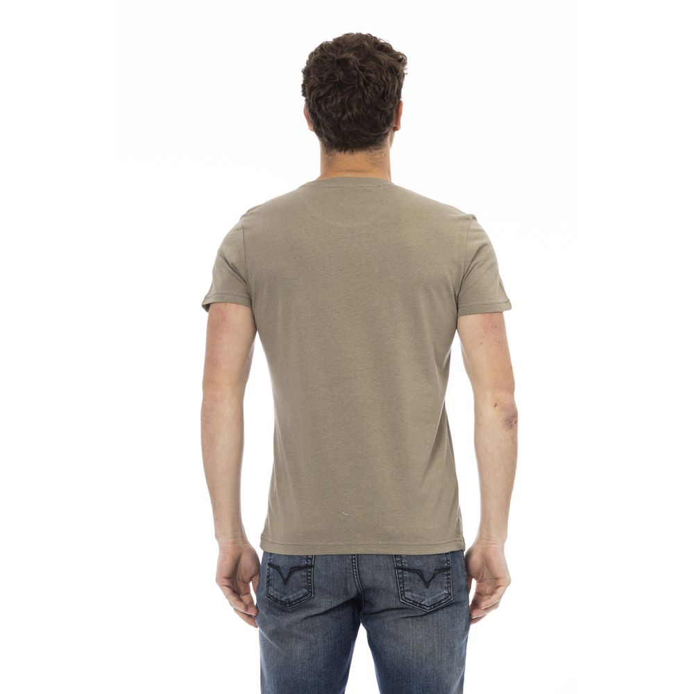 Trussardi Action Grünes Herren T-Shirt aus Baumwolle