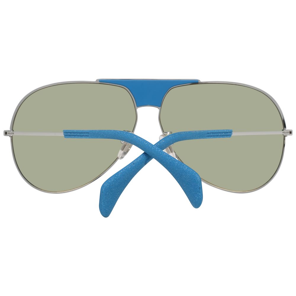 Police Blue Plastic Sunglasses