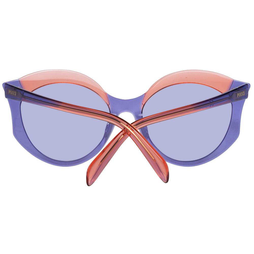 Emilio Pucci Sonnenbrille aus violettem Kunststoff