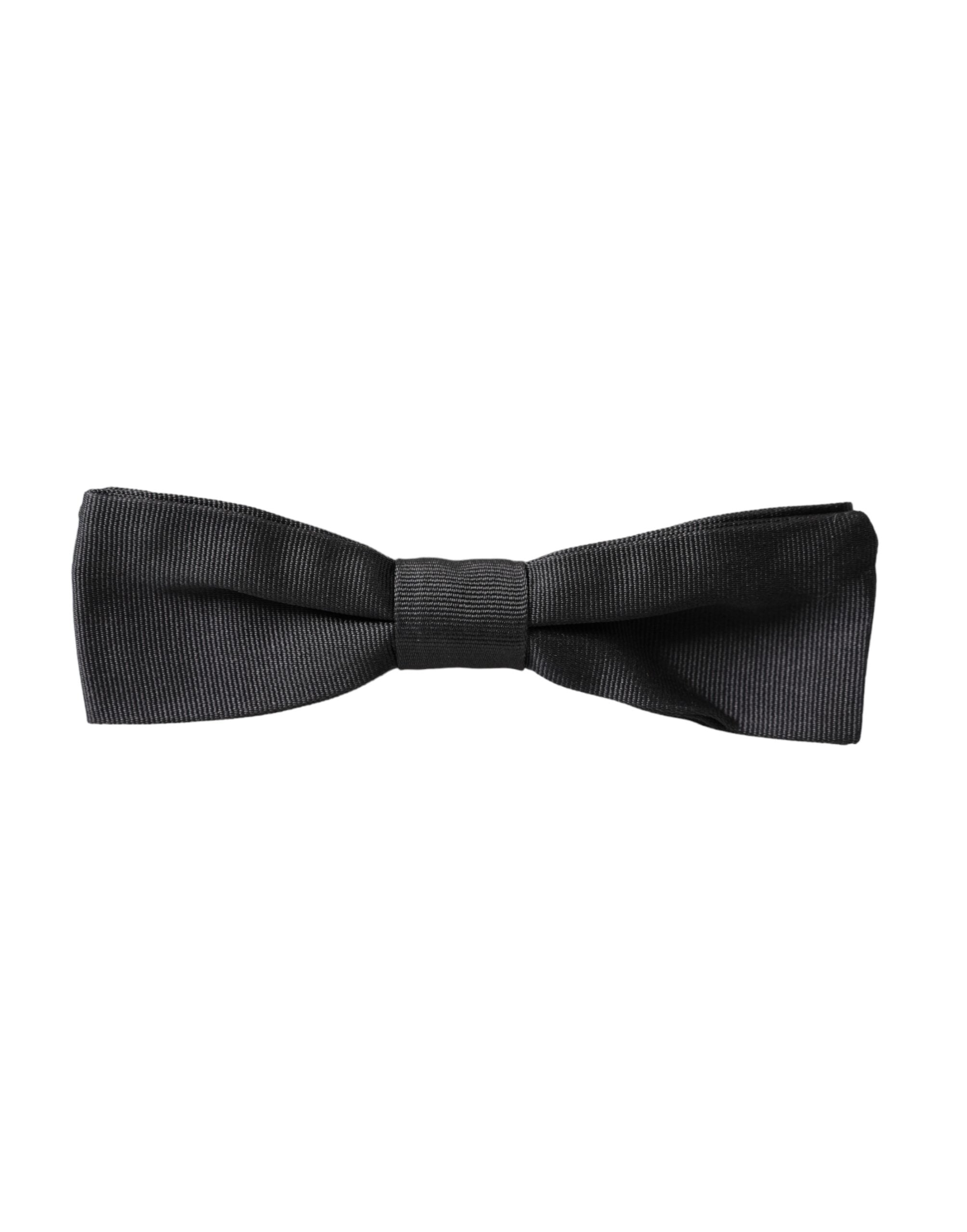 Nœud Papillon Réglable en Soie Noire Homme Dolce & Gabbana
