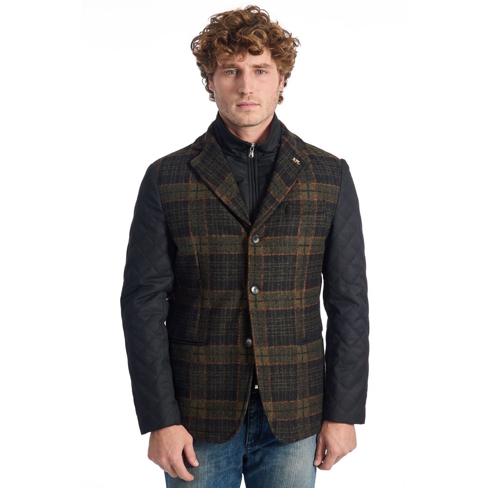 Roberto Pepe Luxury Brown Wool Jackets & Coat