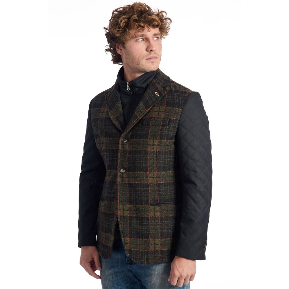 Roberto Pepe Luxury Brown Wool Jackets & Coat