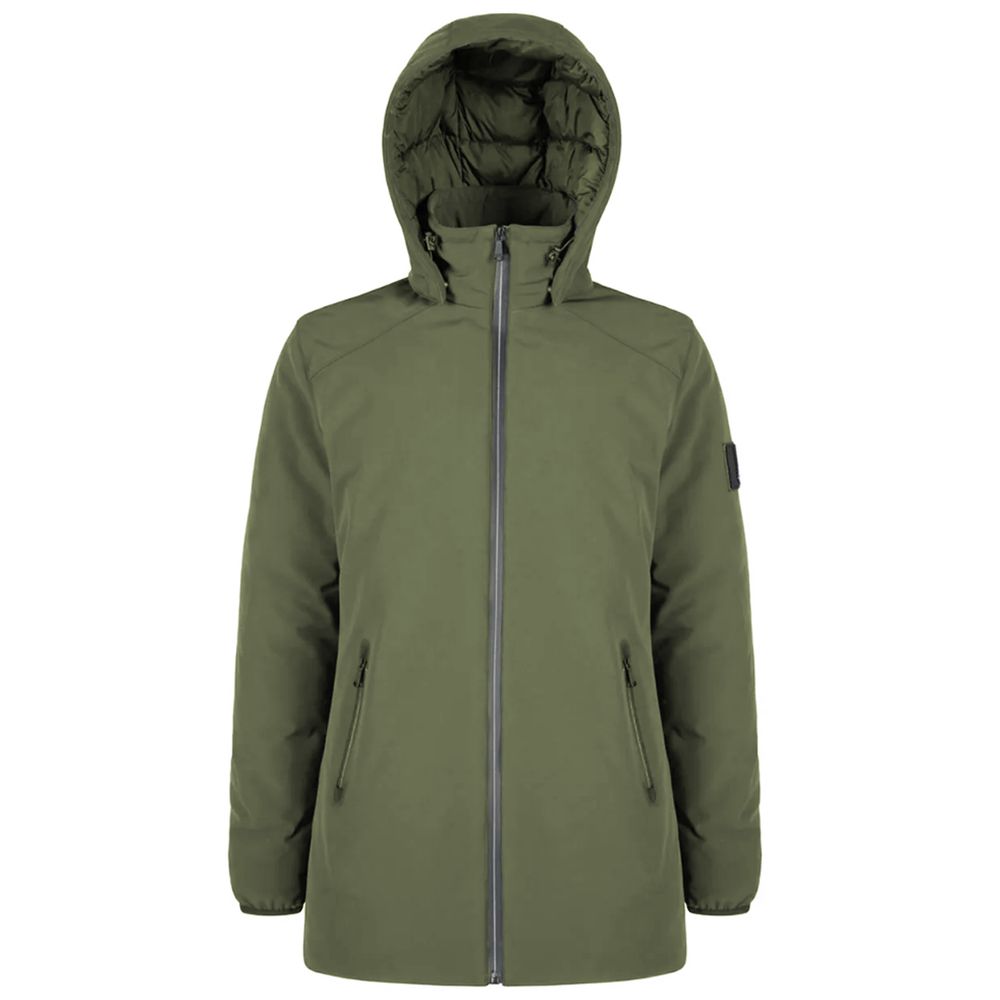 Yes Zee Green Nylon Men Jacket