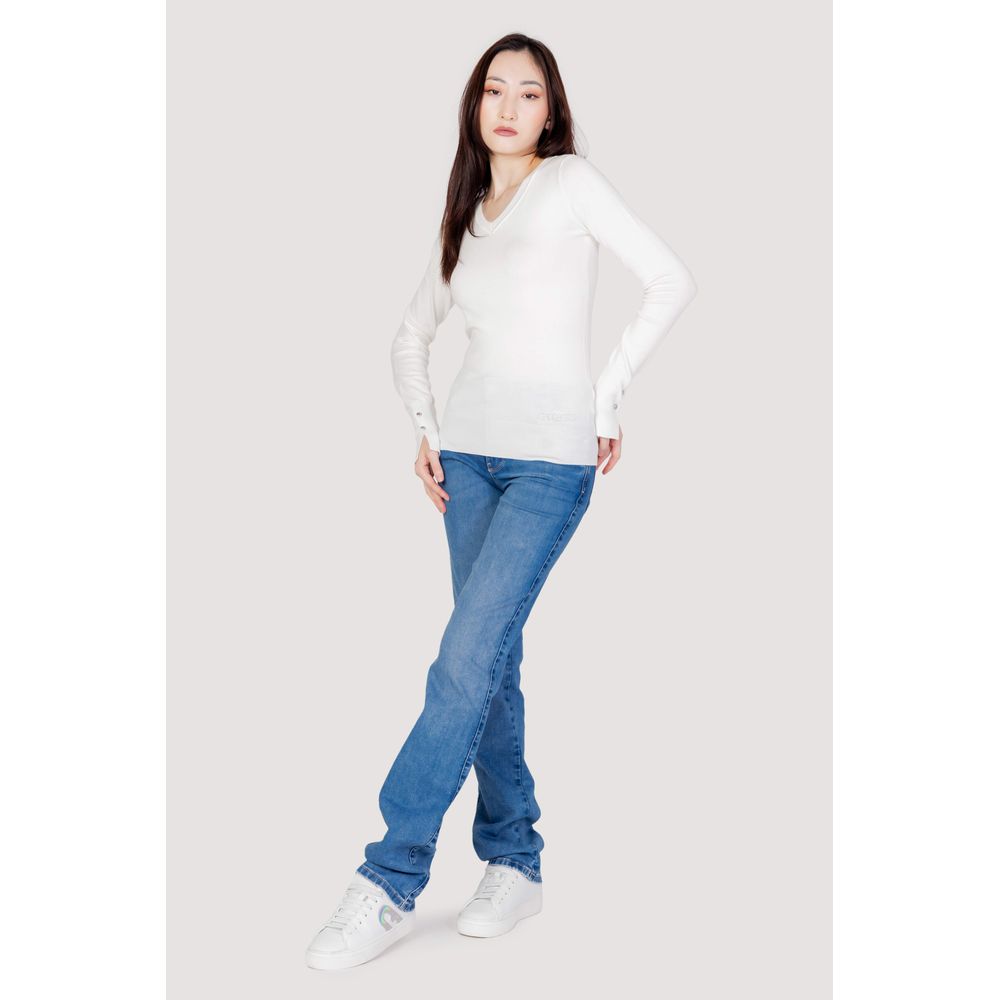 Guess Weißes Baumwoll-Sweatshirt