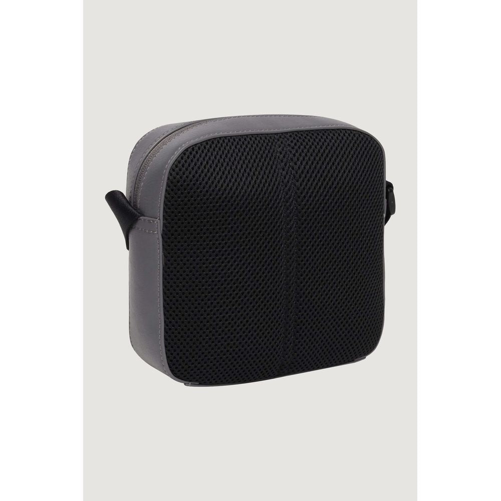 Calvin Klein Jeans Gray Recycled Polyester Messenger Bag