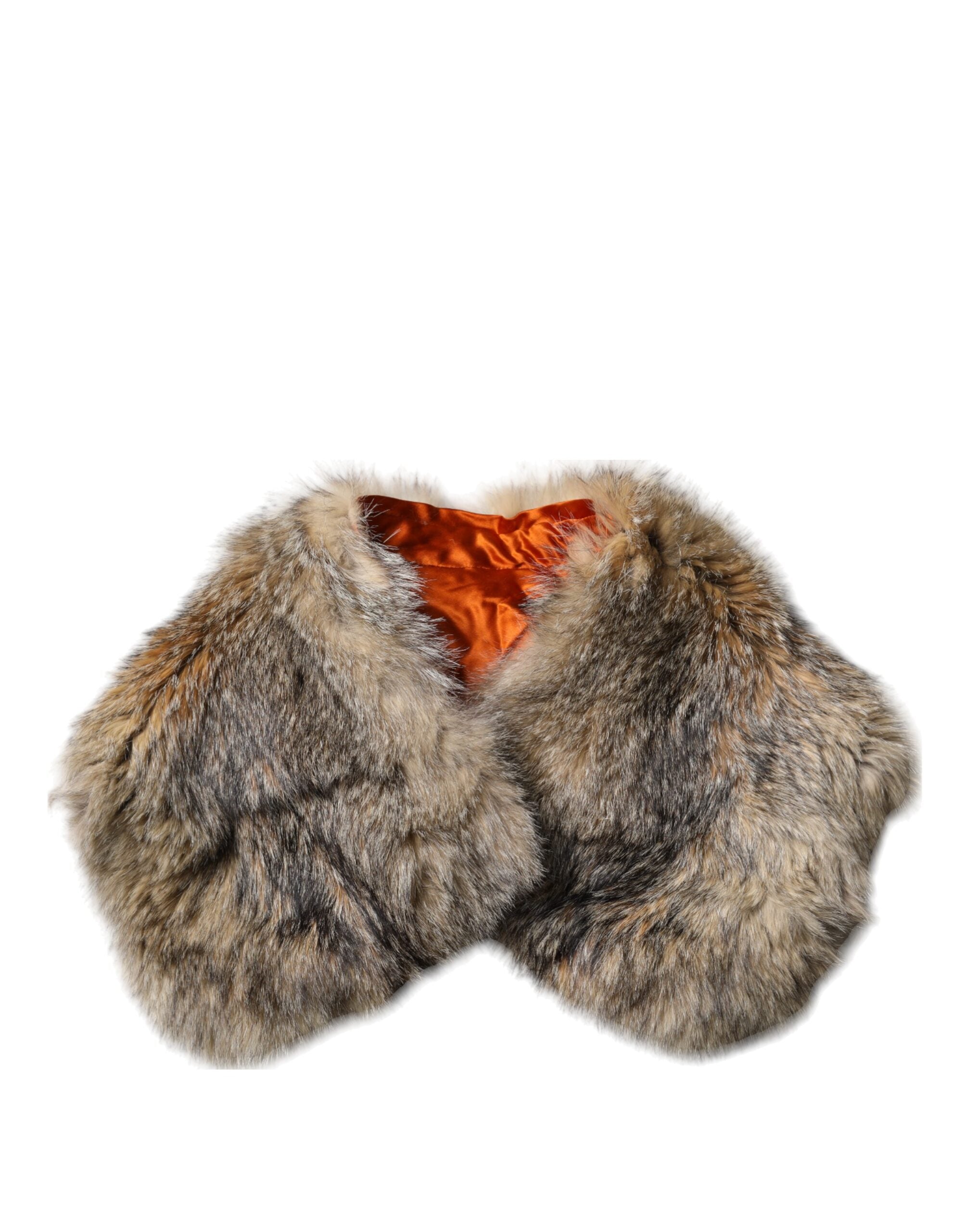 Dolce & Gabbana Brauner Pelz-Schultertuch Schal
