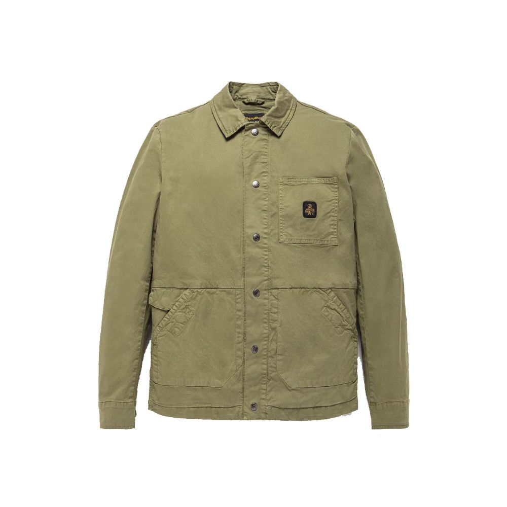 Refrigiwear Green Cotton Men Jacket