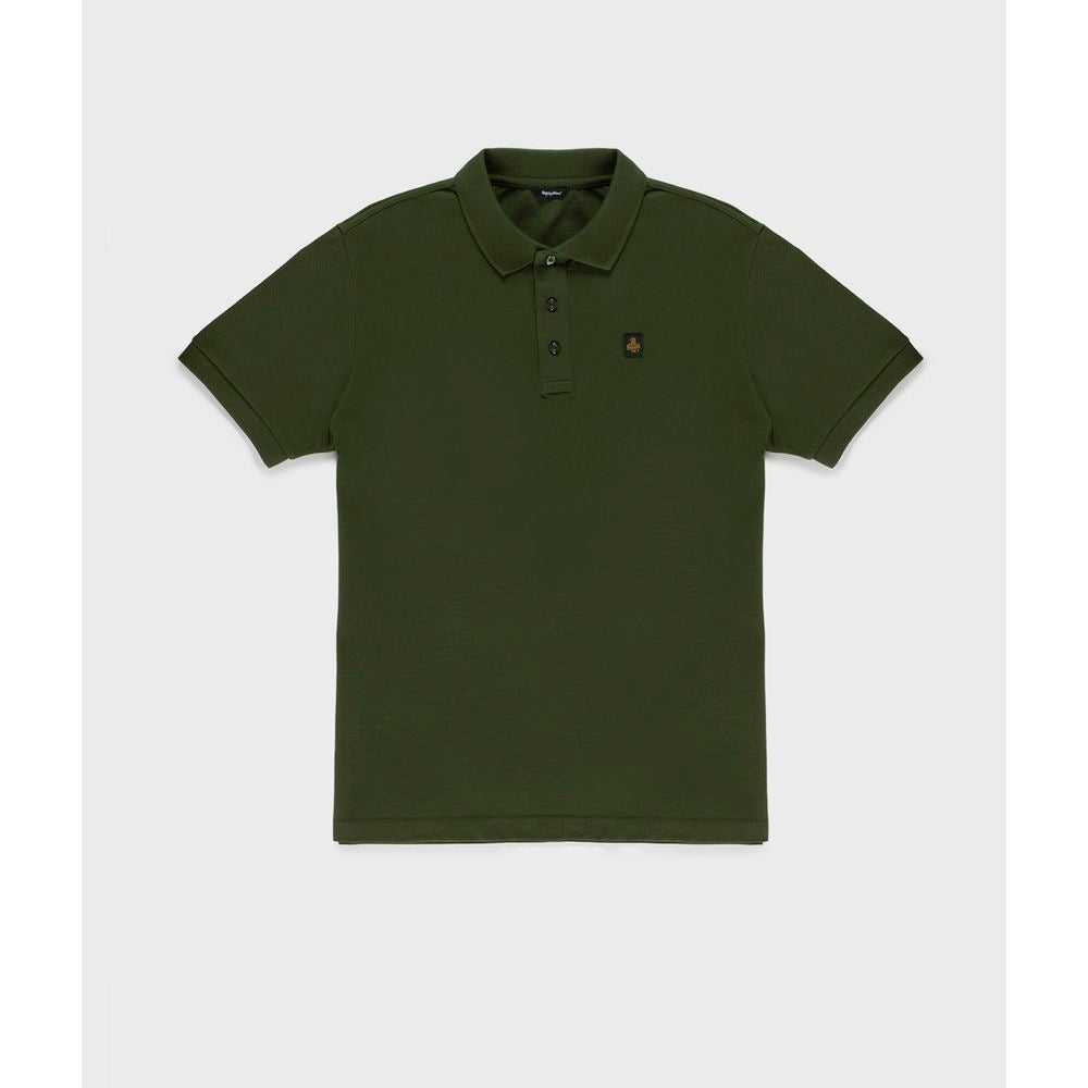 Refrigiwear Green Cotton Polo Shirt