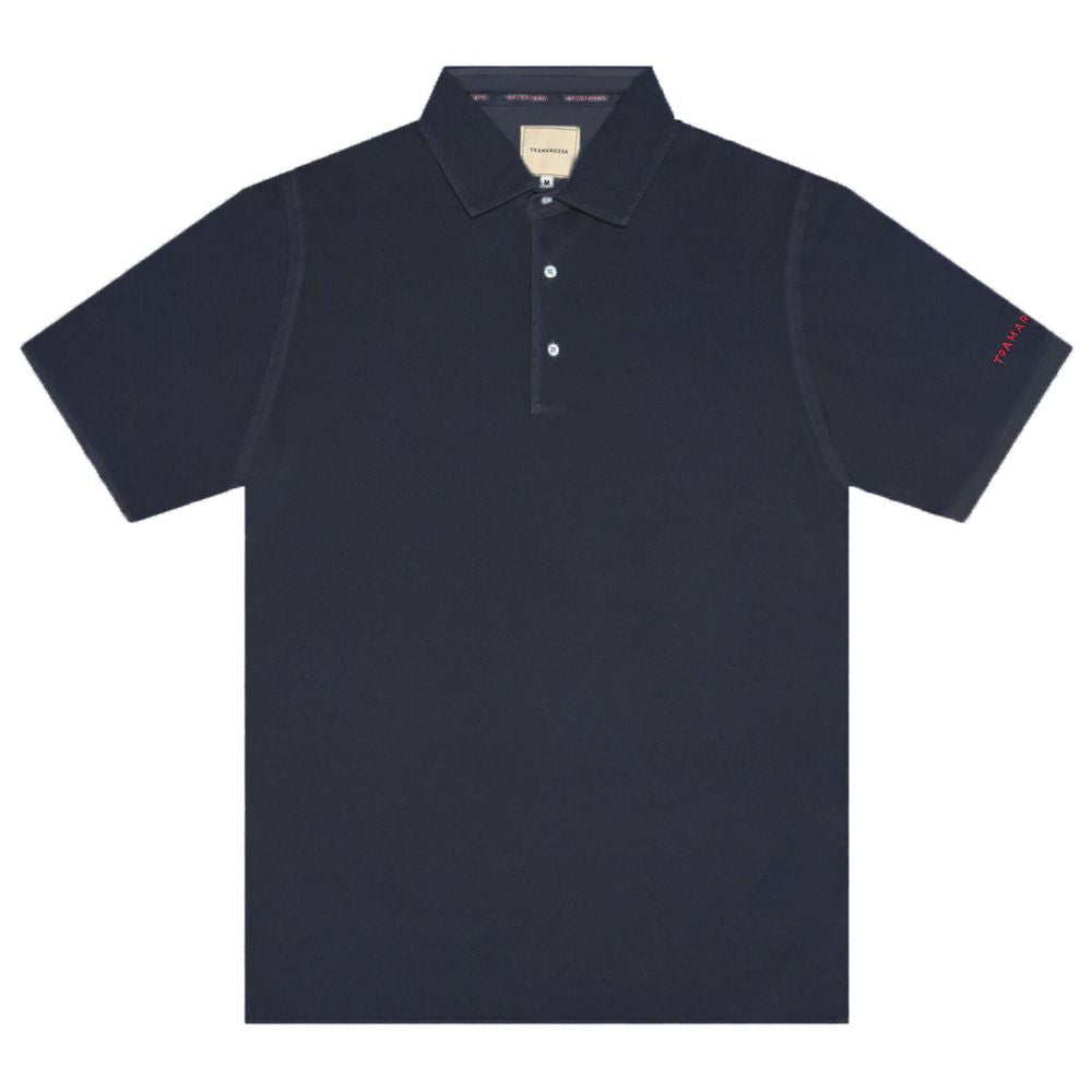 Tramarossa Blue Cotton Polo Shirt