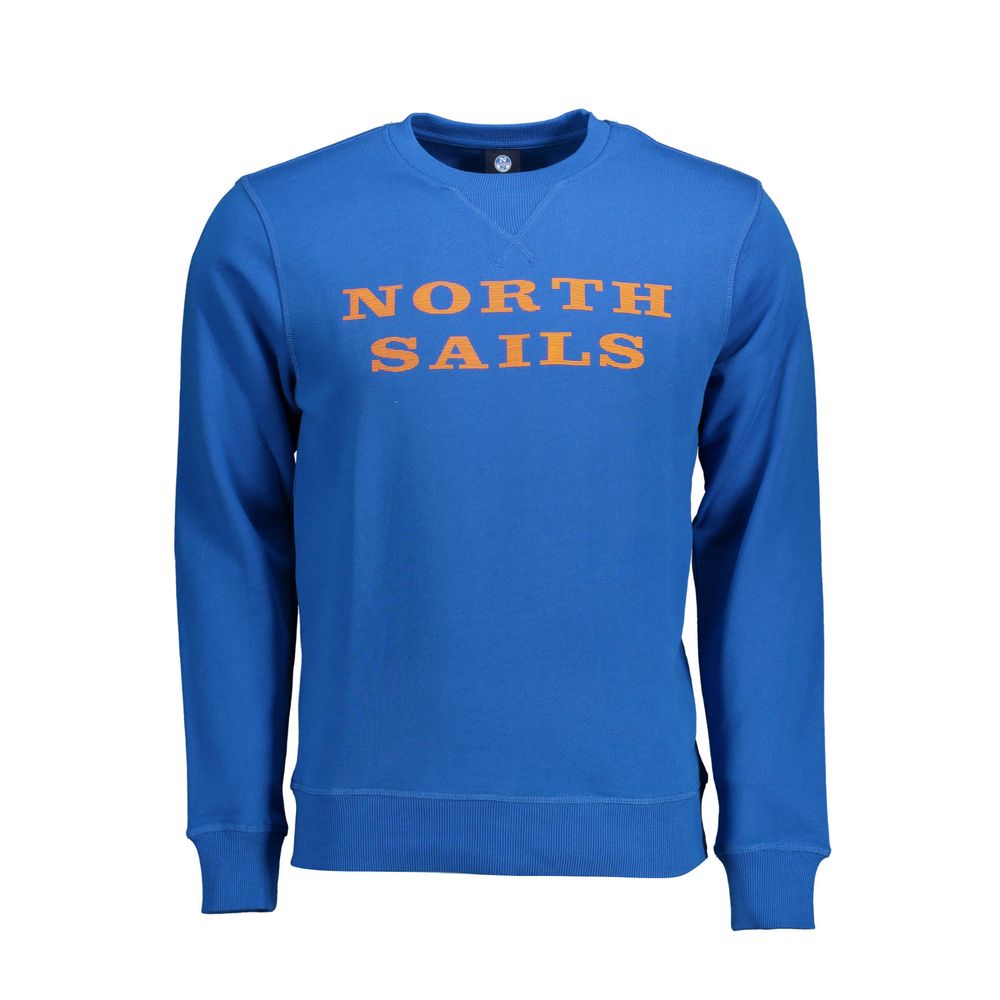 North Sails blaues Herren-Sweatshirt aus Baumwolle