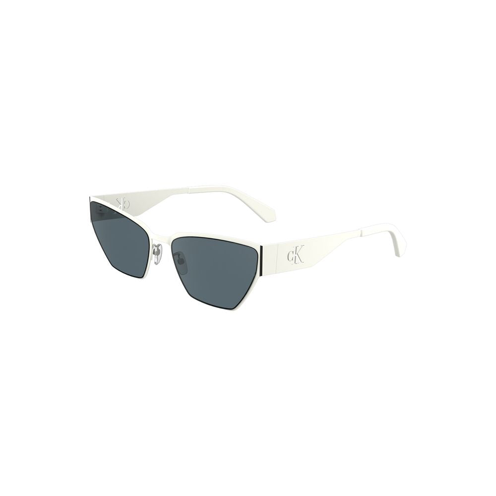 Calvin Klein Damen Sonnenbrille aus weißem Metall