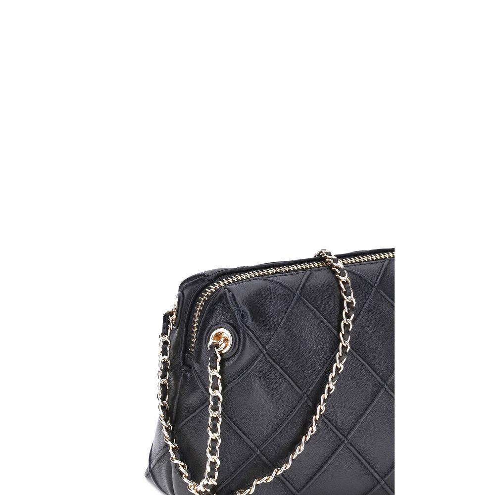 Tory Burch Schultertasche aus schwarzem Kalbsleder Bos Taurus