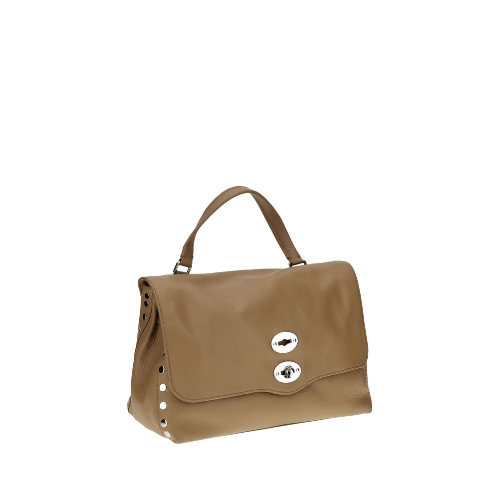 Zanellato Brown Calf Leather Bos Taurus Shoulder Bag