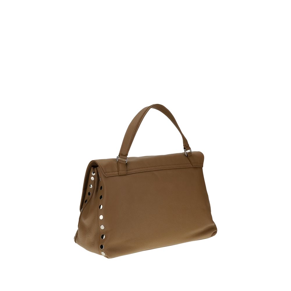 Zanellato Brown Calf Leather Bos Taurus Shoulder Bag