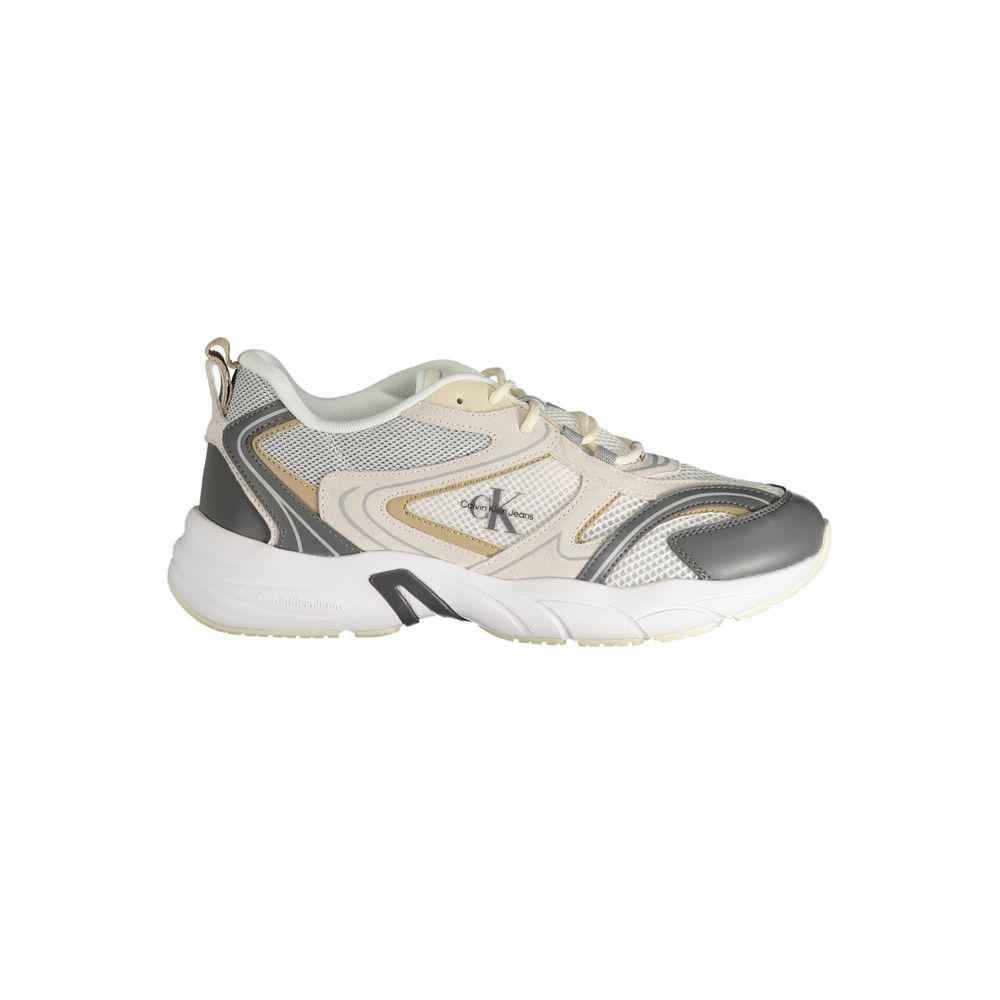 Baskets Calvin Klein homme en polyuréthane beige