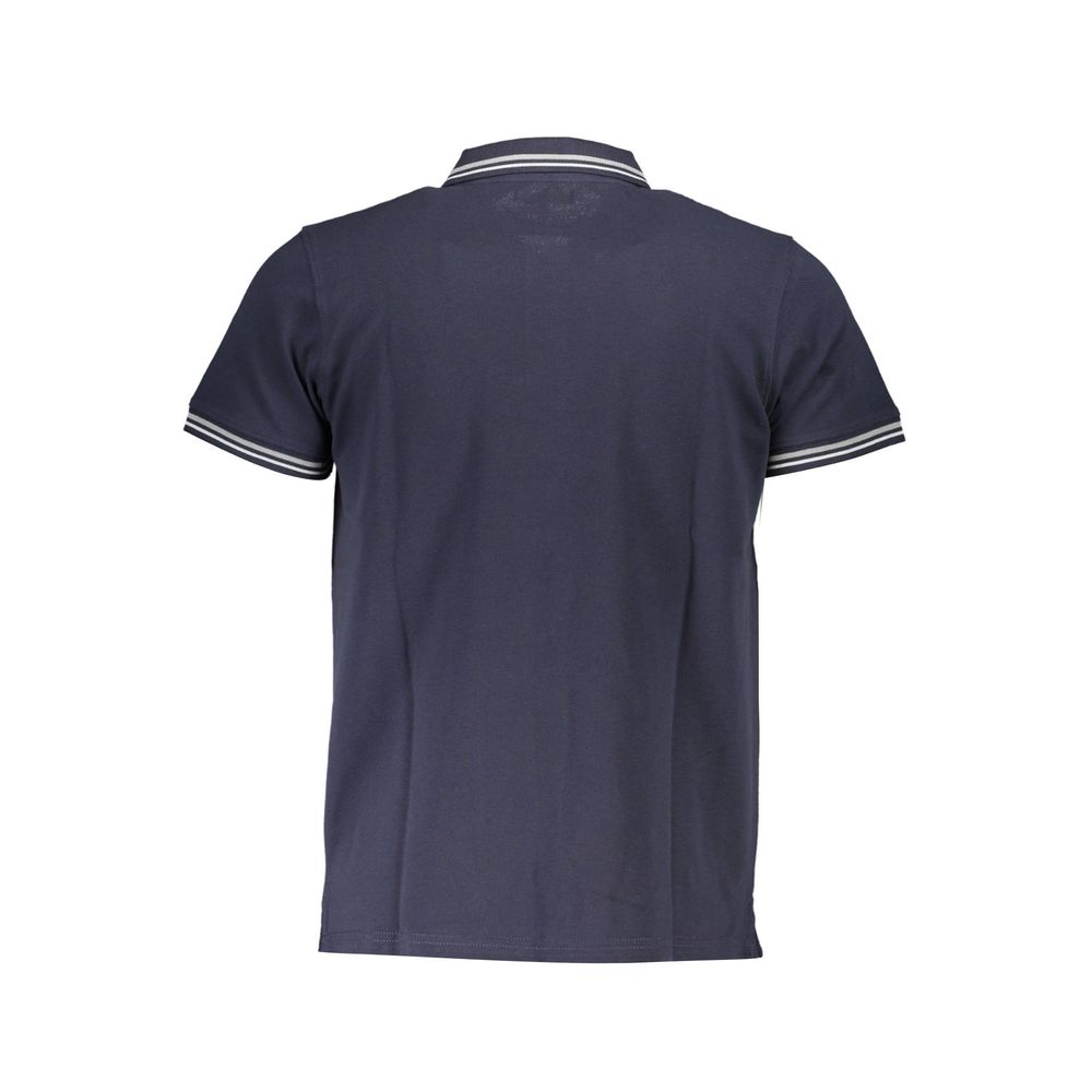 Cavalli Class Blue Cotton Men Polo Shirt