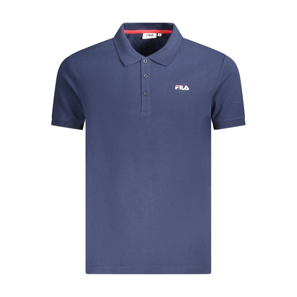 Fila Blaues Baumwoll-Poloshirt für Herren