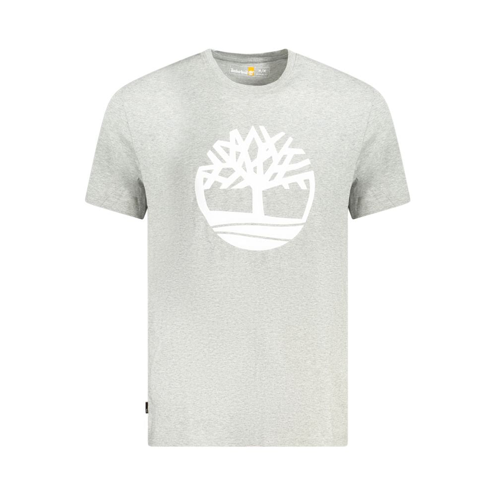 Timberland Gray Cotton T-Shirt