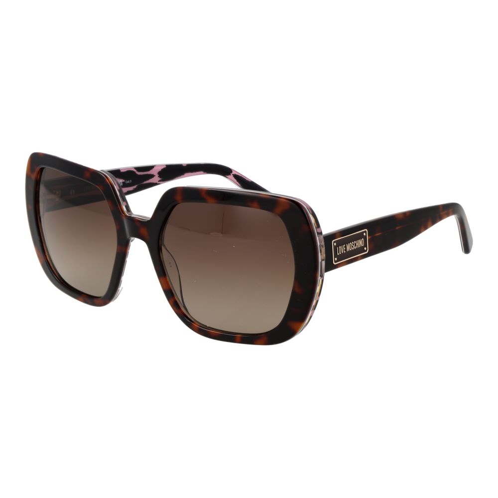 Love Moschino Brown Acetate Sunglasses
