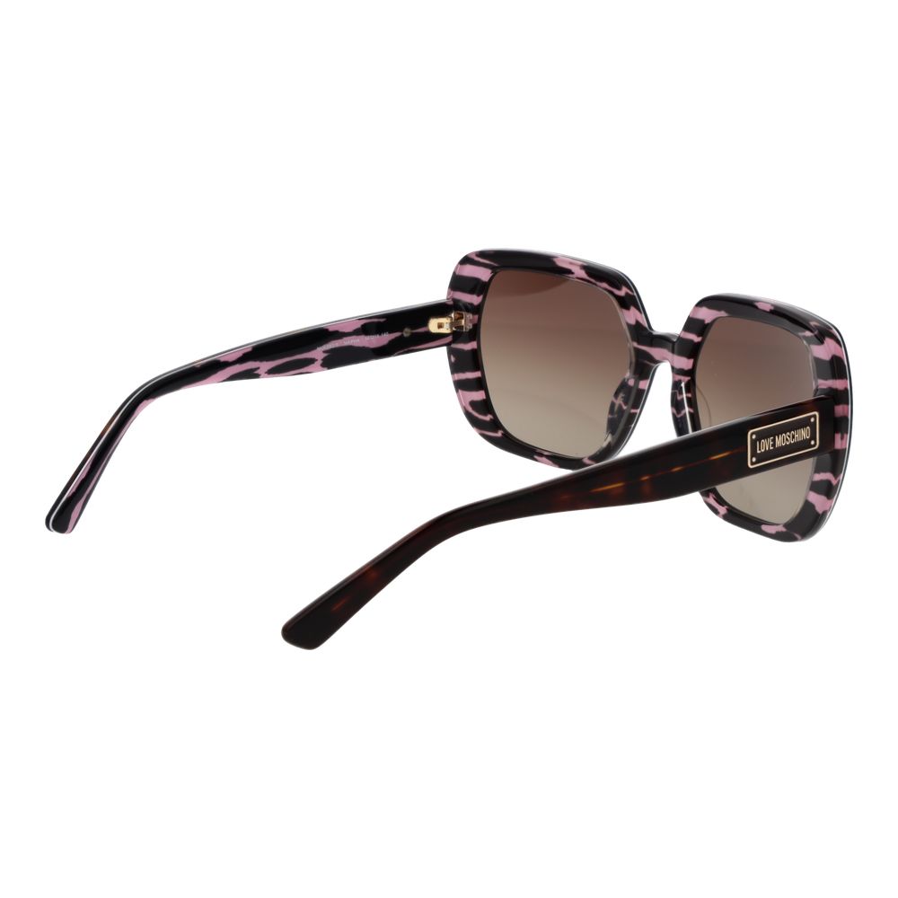 Love Moschino Brown Acetate Sunglasses