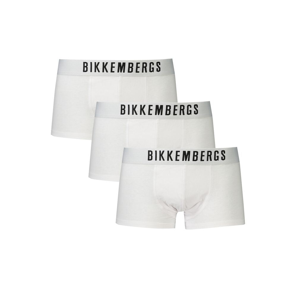 Boxer Bikkembergs blanc en polyester pour homme