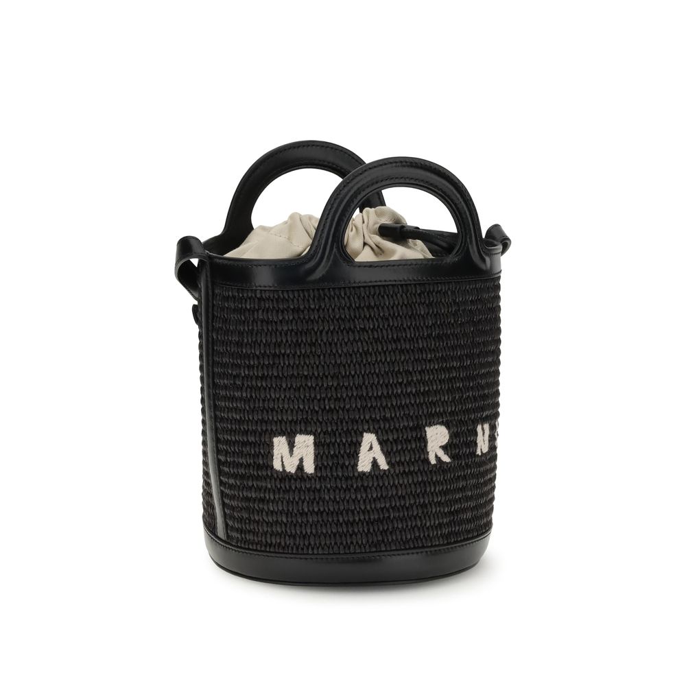 Marni Black Cotton Backet Bag