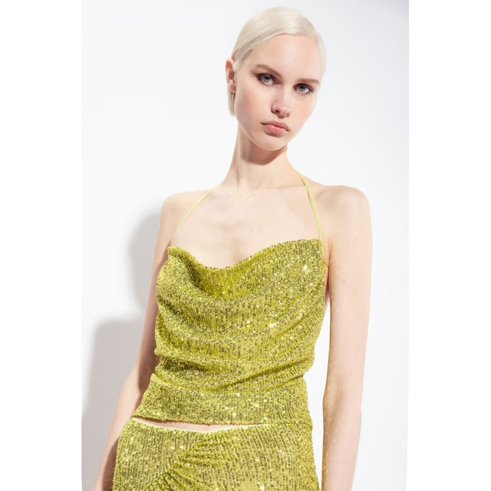 PINKO Green Polyester Women Top