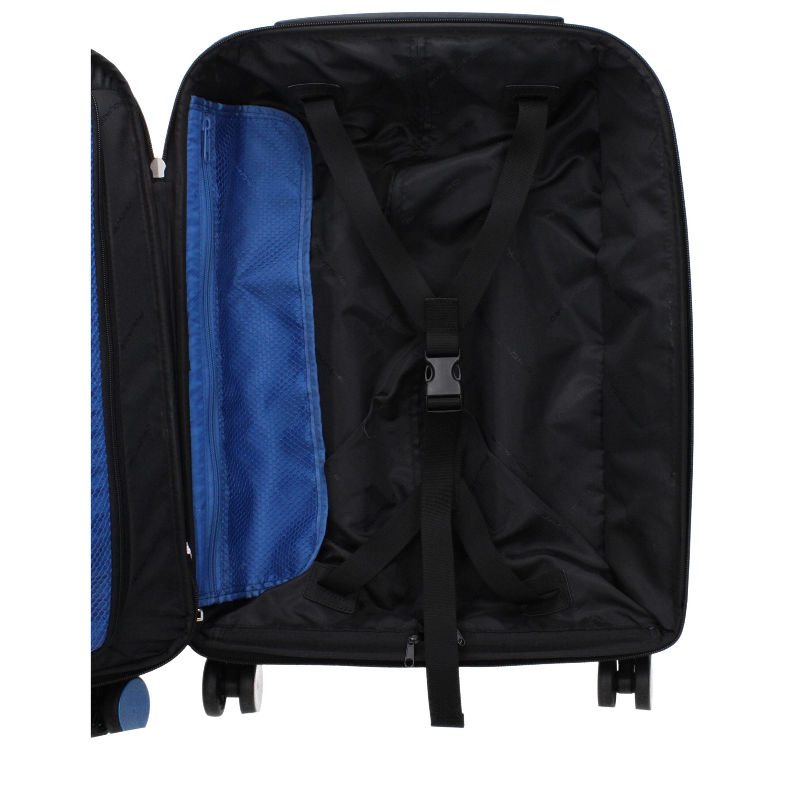 Piquadro Black Fabric Luggage And Travel